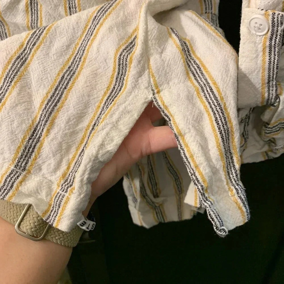 Maurices Linen Blazer - Cream, Yellow & Black - Picture 9 of 9